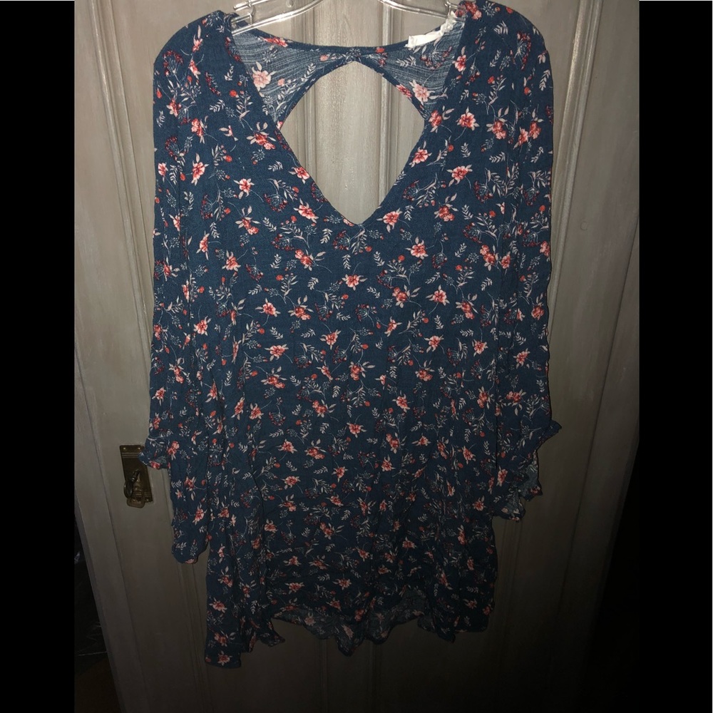 Floral long sleeve dress